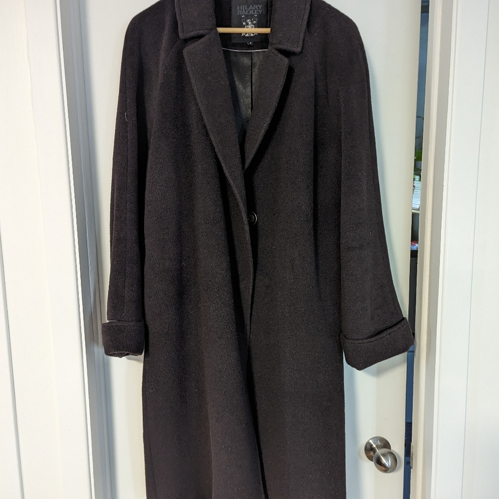 Long Grey Wool Coat